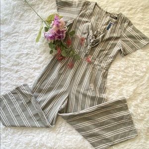 NWT Crystal Sky Knotted Jumpsuit